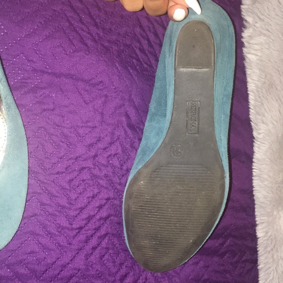 Turquoise/ green wedges worn a couple of times - Picture 2 of 4